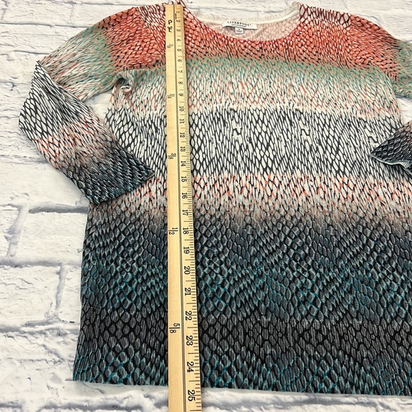 Liverpool L.A. ladies thin viscose blend pullover top hombre reptile print sz S. - Picture 6 of 9